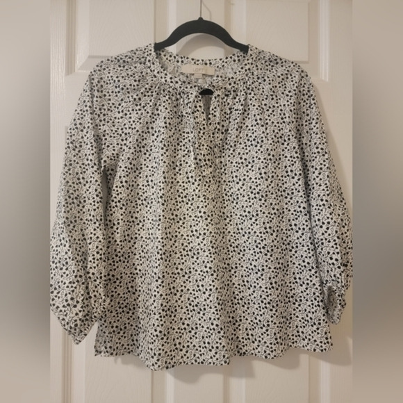 ANN TAYLOR‎ LOFT 3/4 SLEEVE TOP (sz x-small) - Picture 1 of 4